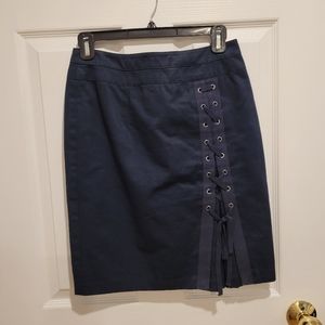 Linen blend skirt